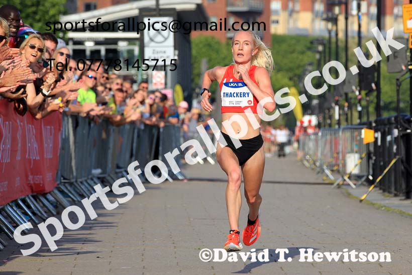 The 2023 UK Athletics Womens 5k Road Race Champs., Newcastle Quayside.  Photo: David T. Hewitson/Sports for All Pics